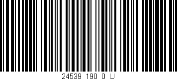 Código de barras (EAN, GTIN, SKU, ISBN): '24539_190_0_U'