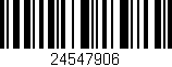 Código de barras (EAN, GTIN, SKU, ISBN): '24547906'