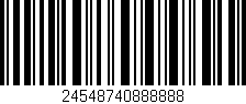 Código de barras (EAN, GTIN, SKU, ISBN): '24548740888888'