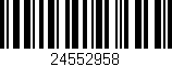Código de barras (EAN, GTIN, SKU, ISBN): '24552958'