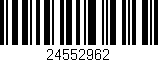 Código de barras (EAN, GTIN, SKU, ISBN): '24552962'