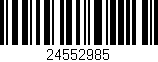 Código de barras (EAN, GTIN, SKU, ISBN): '24552985'