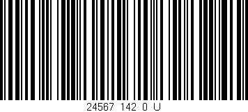 Código de barras (EAN, GTIN, SKU, ISBN): '24567_142_0_U'