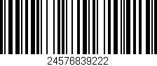 Código de barras (EAN, GTIN, SKU, ISBN): '24576839222'