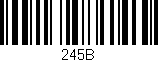 Código de barras (EAN, GTIN, SKU, ISBN): '245B'