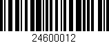 Código de barras (EAN, GTIN, SKU, ISBN): '24600012'