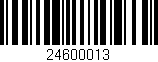 Código de barras (EAN, GTIN, SKU, ISBN): '24600013'