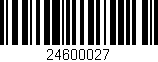 Código de barras (EAN, GTIN, SKU, ISBN): '24600027'