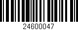 Código de barras (EAN, GTIN, SKU, ISBN): '24600047'