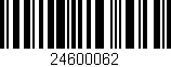 Código de barras (EAN, GTIN, SKU, ISBN): '24600062'