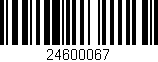 Código de barras (EAN, GTIN, SKU, ISBN): '24600067'