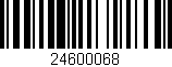 Código de barras (EAN, GTIN, SKU, ISBN): '24600068'