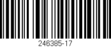 Código de barras (EAN, GTIN, SKU, ISBN): '246385-17'
