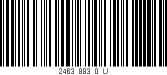 Código de barras (EAN, GTIN, SKU, ISBN): '2463_883_0_U'