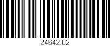 Código de barras (EAN, GTIN, SKU, ISBN): '24642.02'