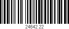 Código de barras (EAN, GTIN, SKU, ISBN): '24642.22'