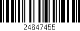 Código de barras (EAN, GTIN, SKU, ISBN): '24647455'