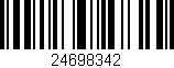 Código de barras (EAN, GTIN, SKU, ISBN): '24698342'