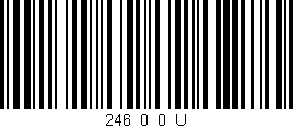 Código de barras (EAN, GTIN, SKU, ISBN): '246_0_0_U'
