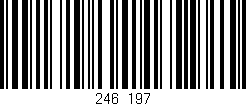 Código de barras (EAN, GTIN, SKU, ISBN): '246/197'