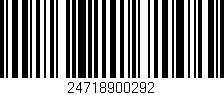 Código de barras (EAN, GTIN, SKU, ISBN): '24718900292'