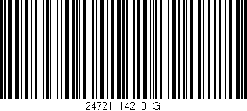 Código de barras (EAN, GTIN, SKU, ISBN): '24721_142_0_G'