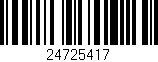 Código de barras (EAN, GTIN, SKU, ISBN): '24725417'