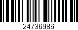 Código de barras (EAN, GTIN, SKU, ISBN): '24736986'