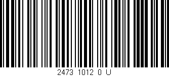 Código de barras (EAN, GTIN, SKU, ISBN): '2473_1012_0_U'