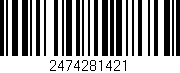 Código de barras (EAN, GTIN, SKU, ISBN): '2474281421'