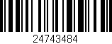 Código de barras (EAN, GTIN, SKU, ISBN): '24743484'