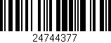 Código de barras (EAN, GTIN, SKU, ISBN): '24744377'