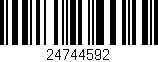 Código de barras (EAN, GTIN, SKU, ISBN): '24744592'