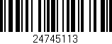 Código de barras (EAN, GTIN, SKU, ISBN): '24745113'