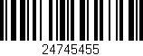 Código de barras (EAN, GTIN, SKU, ISBN): '24745455'