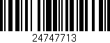 Código de barras (EAN, GTIN, SKU, ISBN): '24747713'