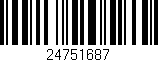 Código de barras (EAN, GTIN, SKU, ISBN): '24751687'