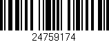 Código de barras (EAN, GTIN, SKU, ISBN): '24759174'