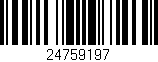 Código de barras (EAN, GTIN, SKU, ISBN): '24759197'