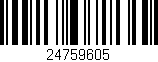 Código de barras (EAN, GTIN, SKU, ISBN): '24759605'