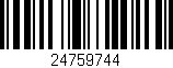 Código de barras (EAN, GTIN, SKU, ISBN): '24759744'