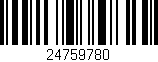 Código de barras (EAN, GTIN, SKU, ISBN): '24759780'