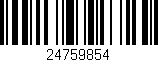 Código de barras (EAN, GTIN, SKU, ISBN): '24759854'