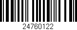 Código de barras (EAN, GTIN, SKU, ISBN): '24760122'