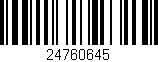 Código de barras (EAN, GTIN, SKU, ISBN): '24760645'