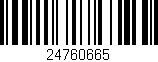Código de barras (EAN, GTIN, SKU, ISBN): '24760665'