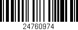 Código de barras (EAN, GTIN, SKU, ISBN): '24760974'