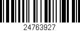 Código de barras (EAN, GTIN, SKU, ISBN): '24763927'