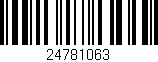 Código de barras (EAN, GTIN, SKU, ISBN): '24781063'