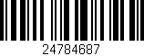 Código de barras (EAN, GTIN, SKU, ISBN): '24784687'